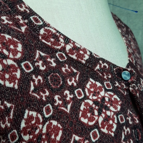 Talbots Maroon Cardigan - Picture 3 of 7